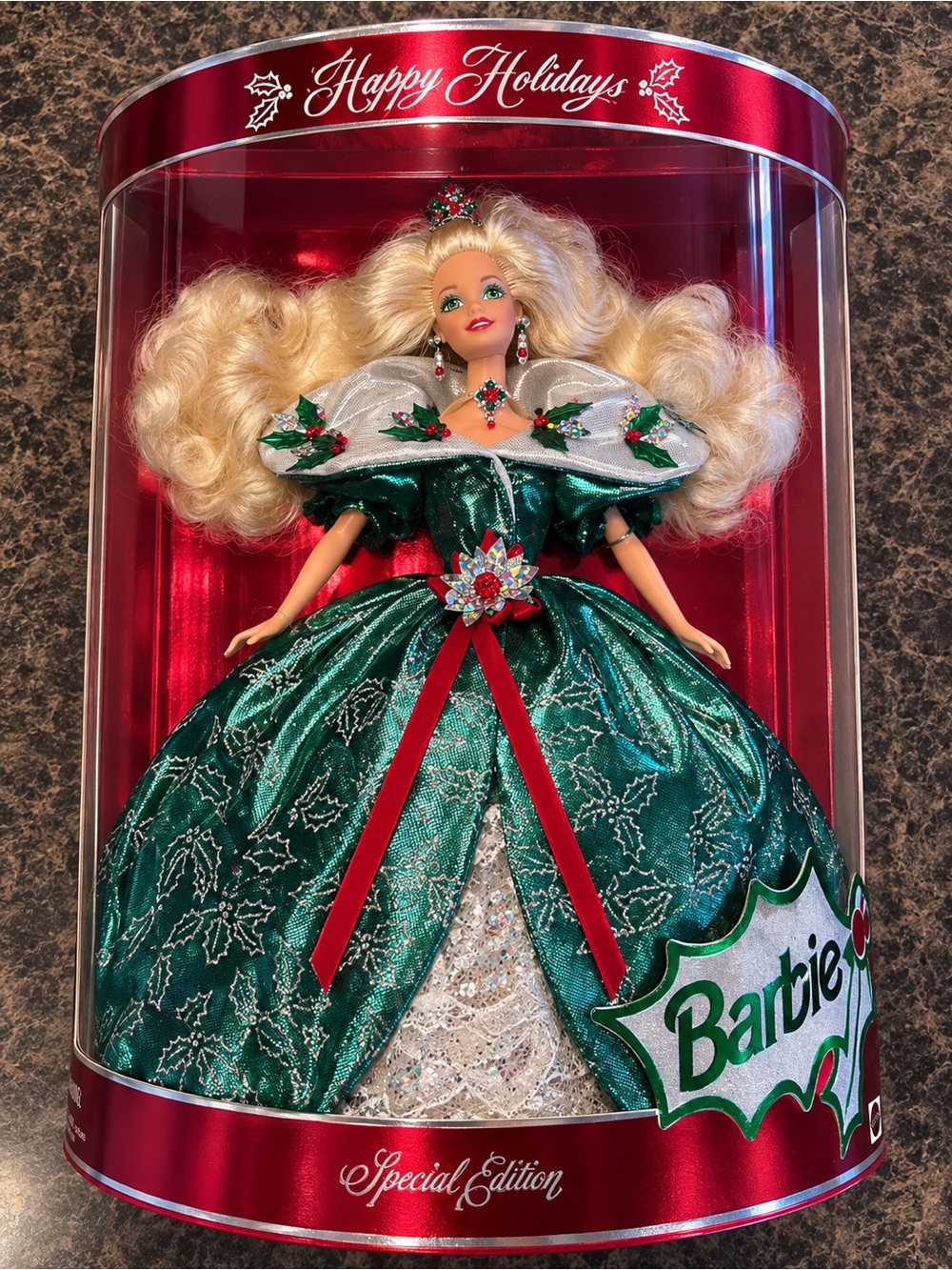 Barbie Holiday Special Edition Doll in Emerald Green and Red